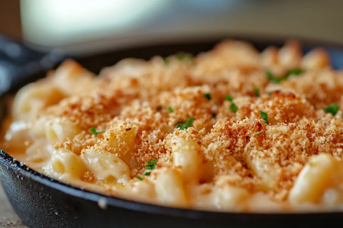Smoked Mac and Chees loaded with smoky flavor