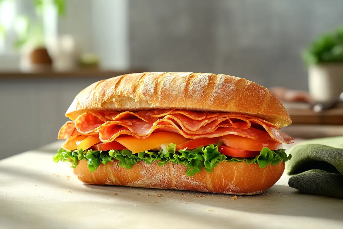 Fresh homemade sandwich bread on a cutting board