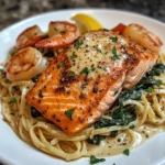 Garlic Butter Salmon & Shrimp